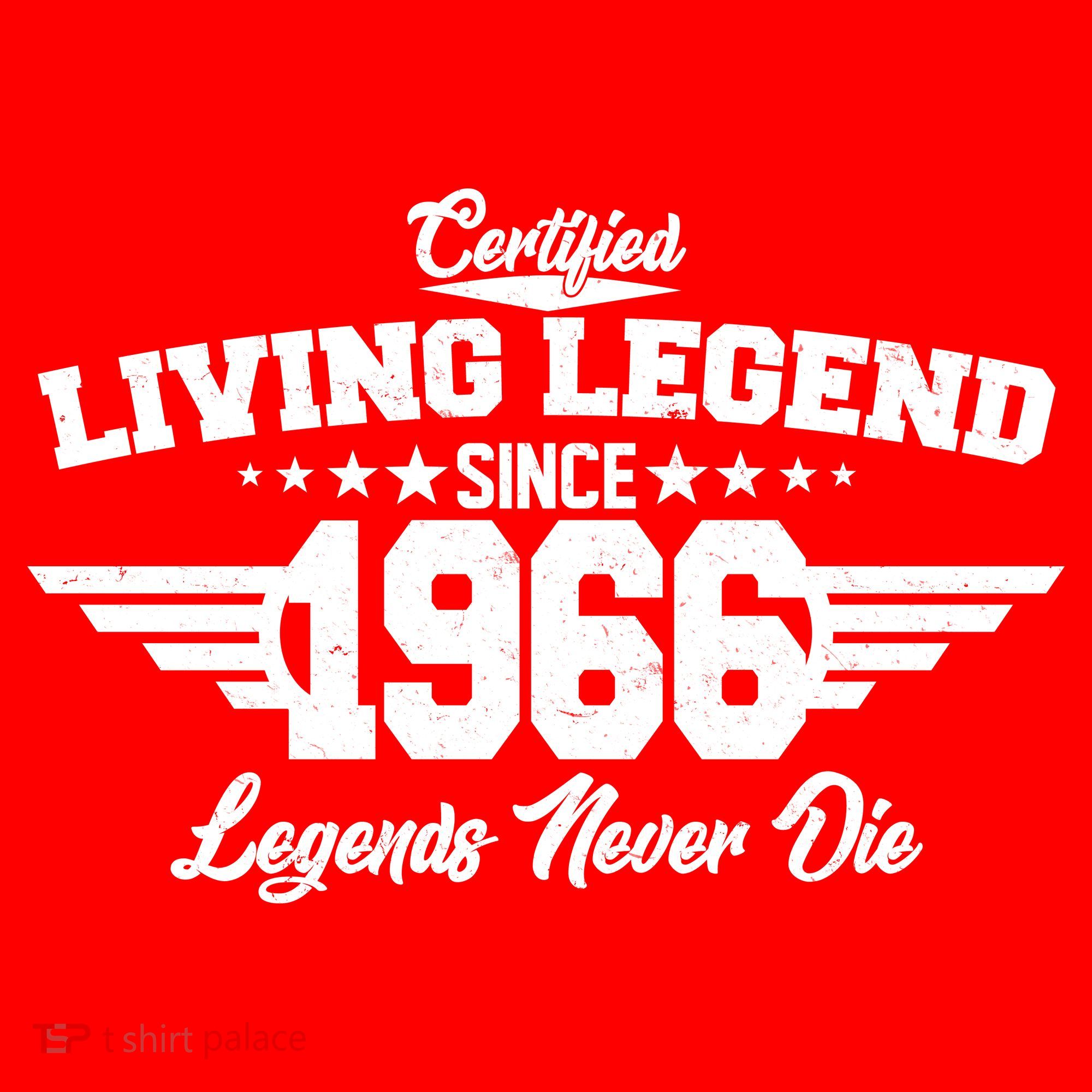 60th Birthday Certified Living Legend Since 1966 Legends Never Die Women's Tank Top