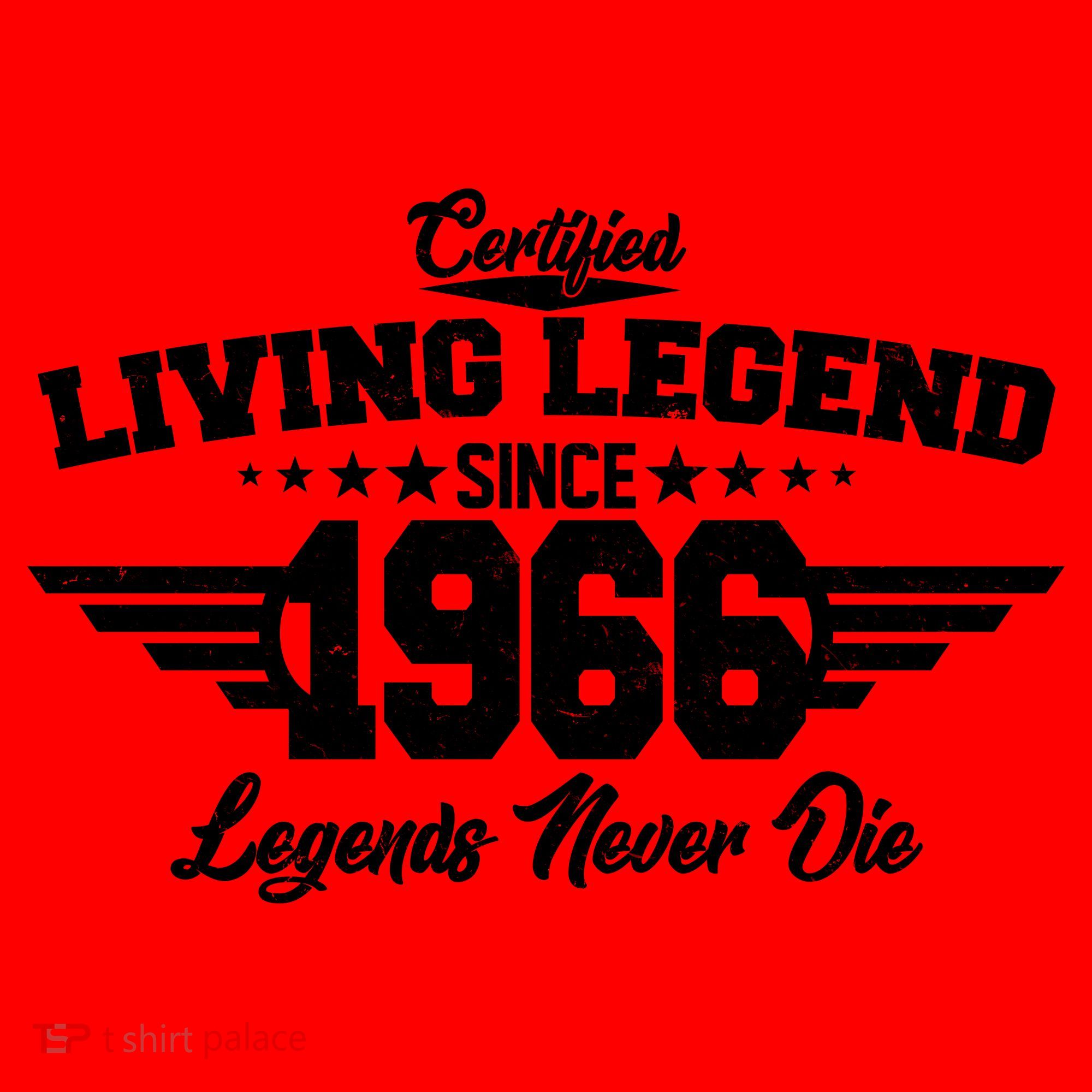 60th Birthday Certified Living Legend Since 1966 Legends Never Die Santa Hat