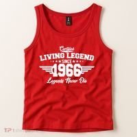 60th Birthday Certified Living Legend Since 1966 Legends Never Die Tank Top thumb 2