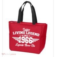 60th Birthday Certified Living Legend Since 1966 Legends Never Die Tote Bag thumb 3