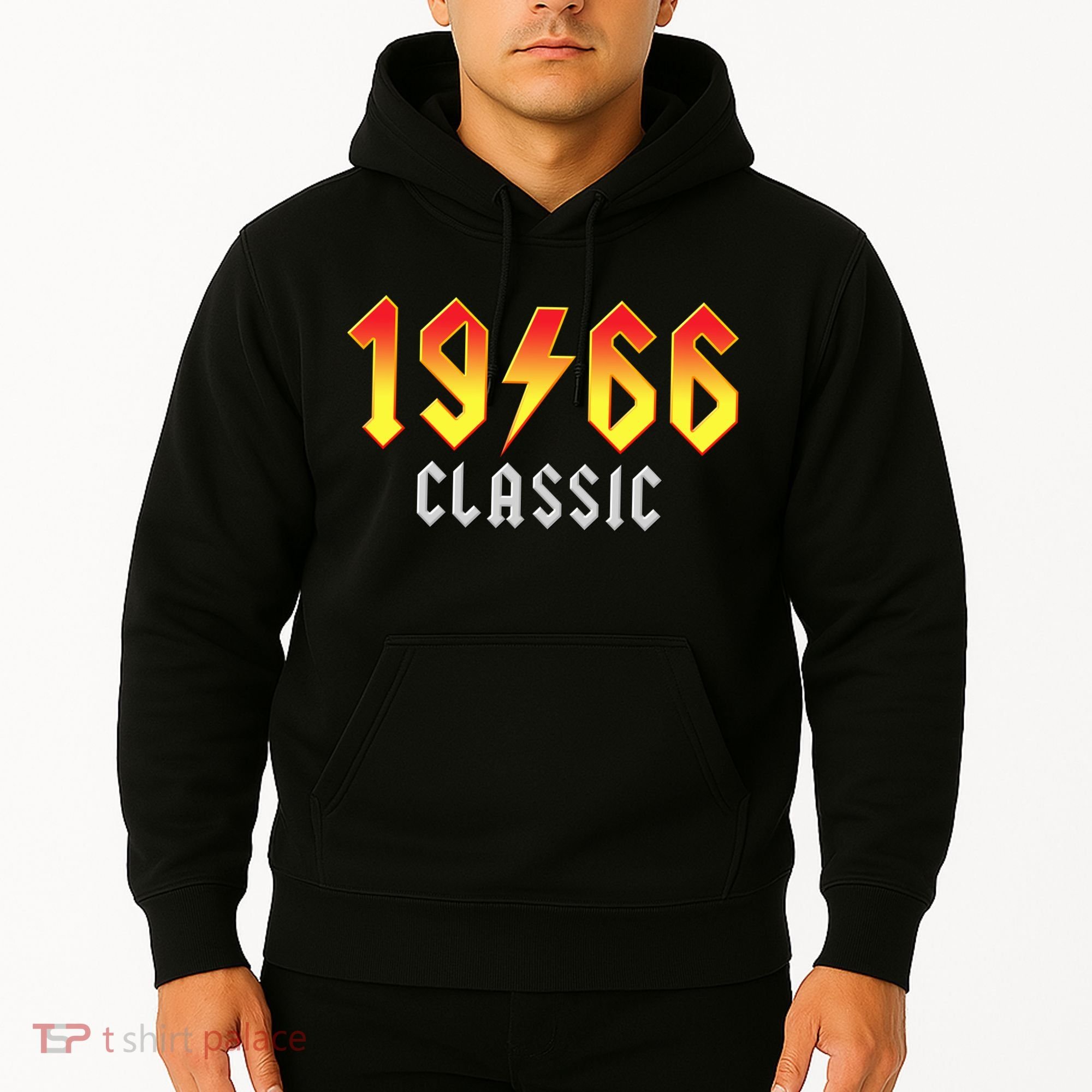 60th Birthday Classic 1966 Retro Rock Band Hoodie