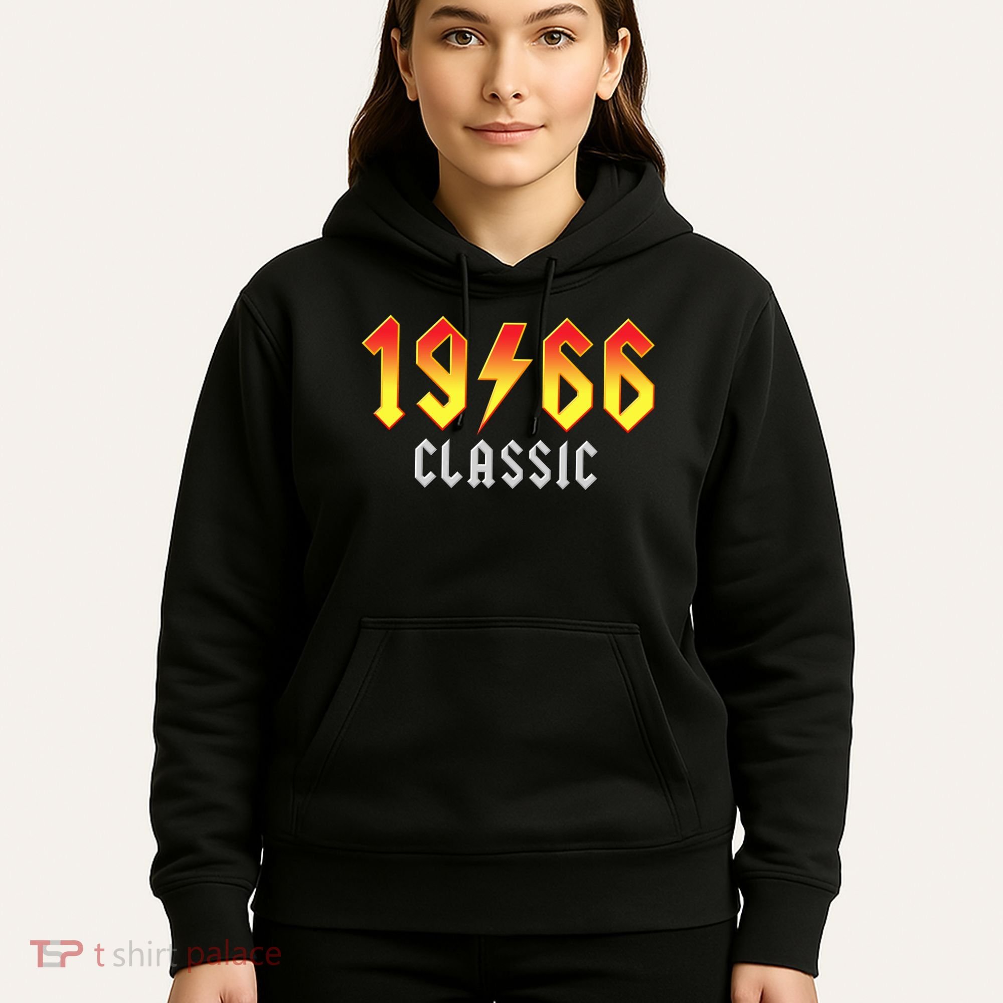 60th Birthday Classic 1966 Retro Rock Band Hoodie