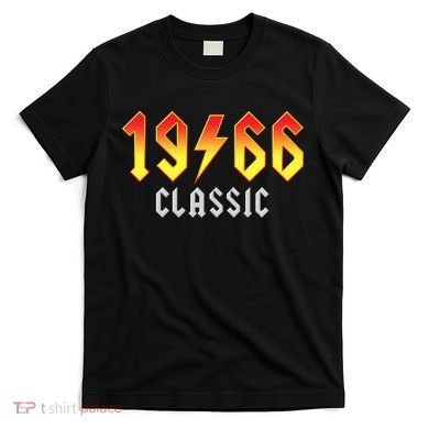 60th Birthday Classic 1966 Retro Rock Band T-Shirt