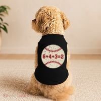 6+4+3=2 Baseball Double Play Retro Funny Baseball Player Doggie Tank thumb 2
