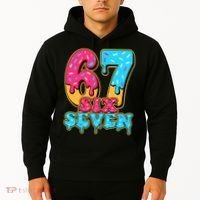 6-7 Baseball Drip Number 67 Player Or 67th Birthday Meme Hoodie thumb 2