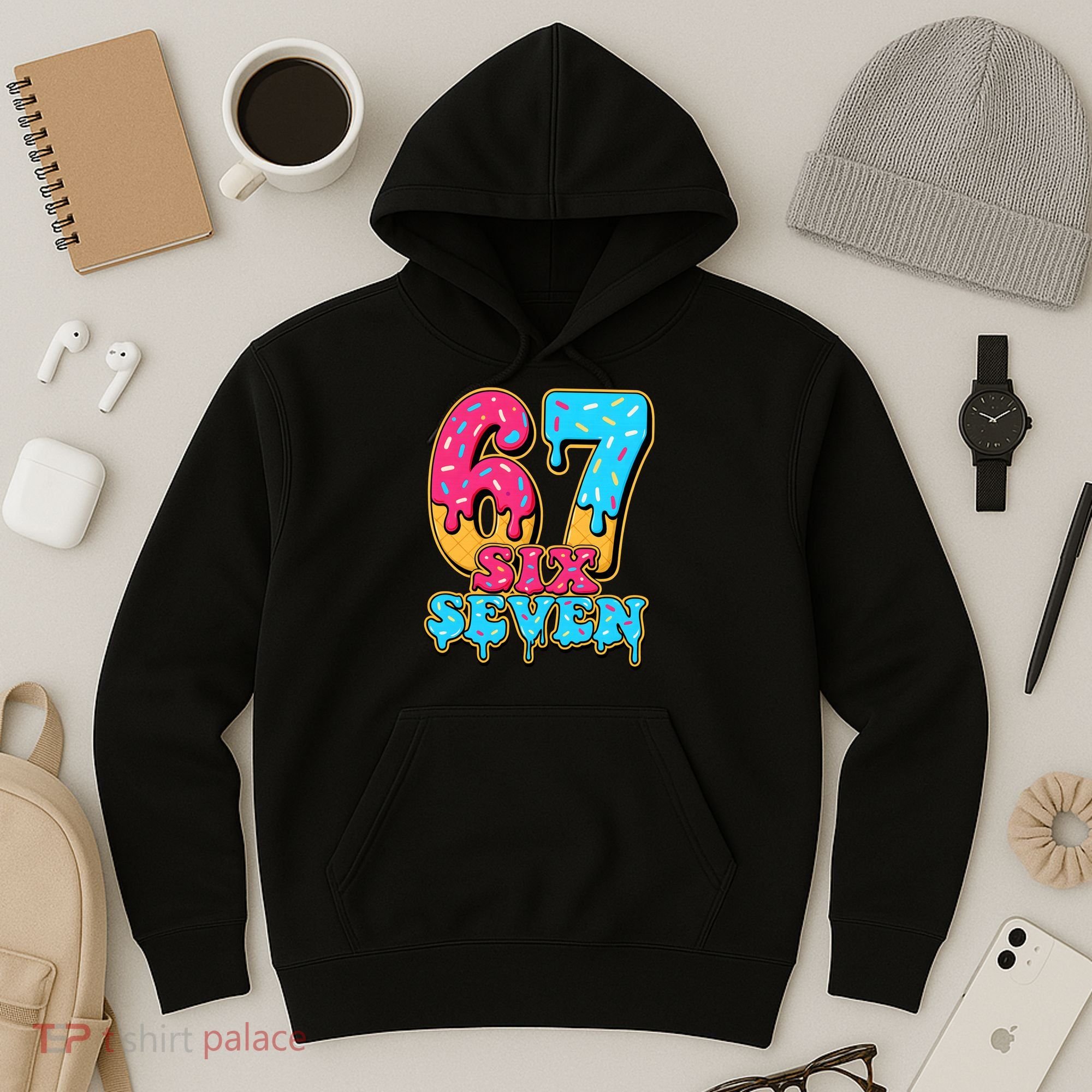6-7 Baseball Drip Number 67 Player Or 67th Birthday Meme Hoodie