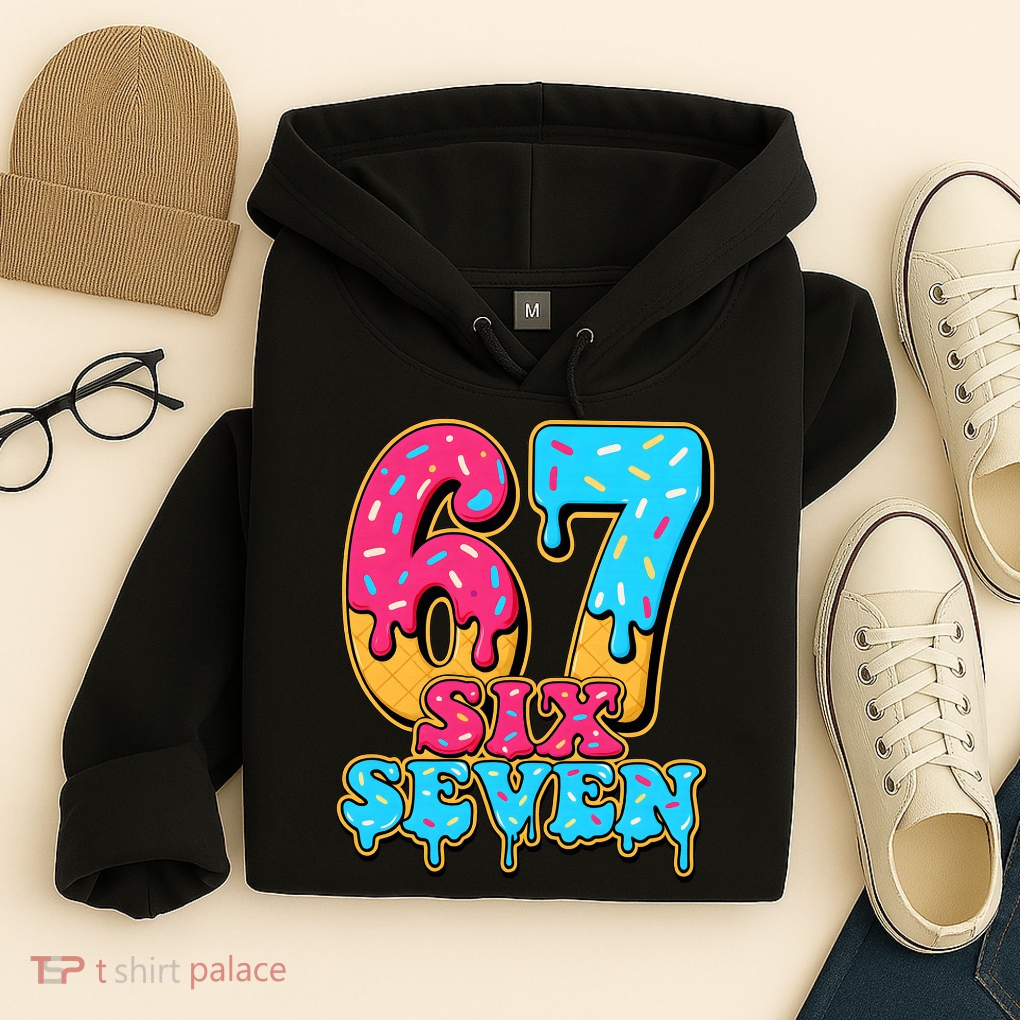 6-7 Baseball Drip Number 67 Player Or 67th Birthday Meme Hoodie