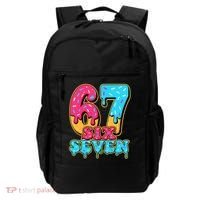 6-7 Baseball Drip Number 67 Player Or 67th Birthday Meme Backpack thumb 0