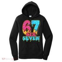 6-7 Baseball Drip Number 67 Player Or 67th Birthday Meme Women's Hoodie thumb 0