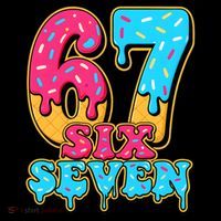 6-7 Baseball Drip Number 67 Player Or 67th Birthday Meme Women's Hoodie thumb 2