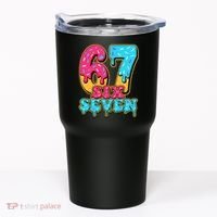 6-7 Baseball Drip Number 67 Player Or 67th Birthday Meme Tumbler thumb 0