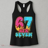 6-7 Baseball Drip Number 67 Player Or 67th Birthday Meme Women's Tank Top thumb 3