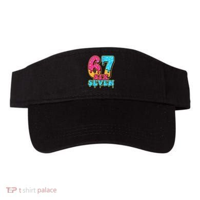 6-7 Baseball Drip Number 67 Player Or 67th Birthday Meme Visor