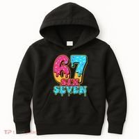 6-7 Baseball Drip Number 67 Player Or 67th Birthday Meme Kids Hoodie thumb 0