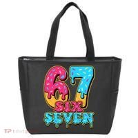 6-7 Baseball Drip Number 67 Player Or 67th Birthday Meme Tote Bag thumb 0