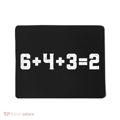 6432 Baseball Double Play Funny Baseball 6 4 3 2 Mousepad