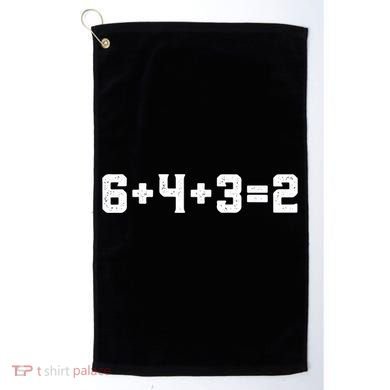 6432 Baseball Double Play Funny Baseball 6 4 3 2 Golf Towel