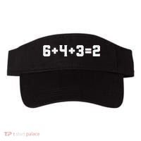 6432 Baseball Double Play Funny Baseball 6 4 3 2 Visor thumb 0