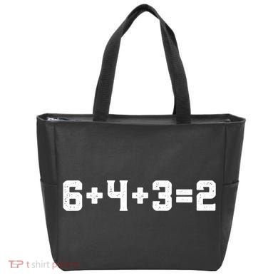 6432 Baseball Double Play Funny Baseball 6 4 3 2 Tote Bag
