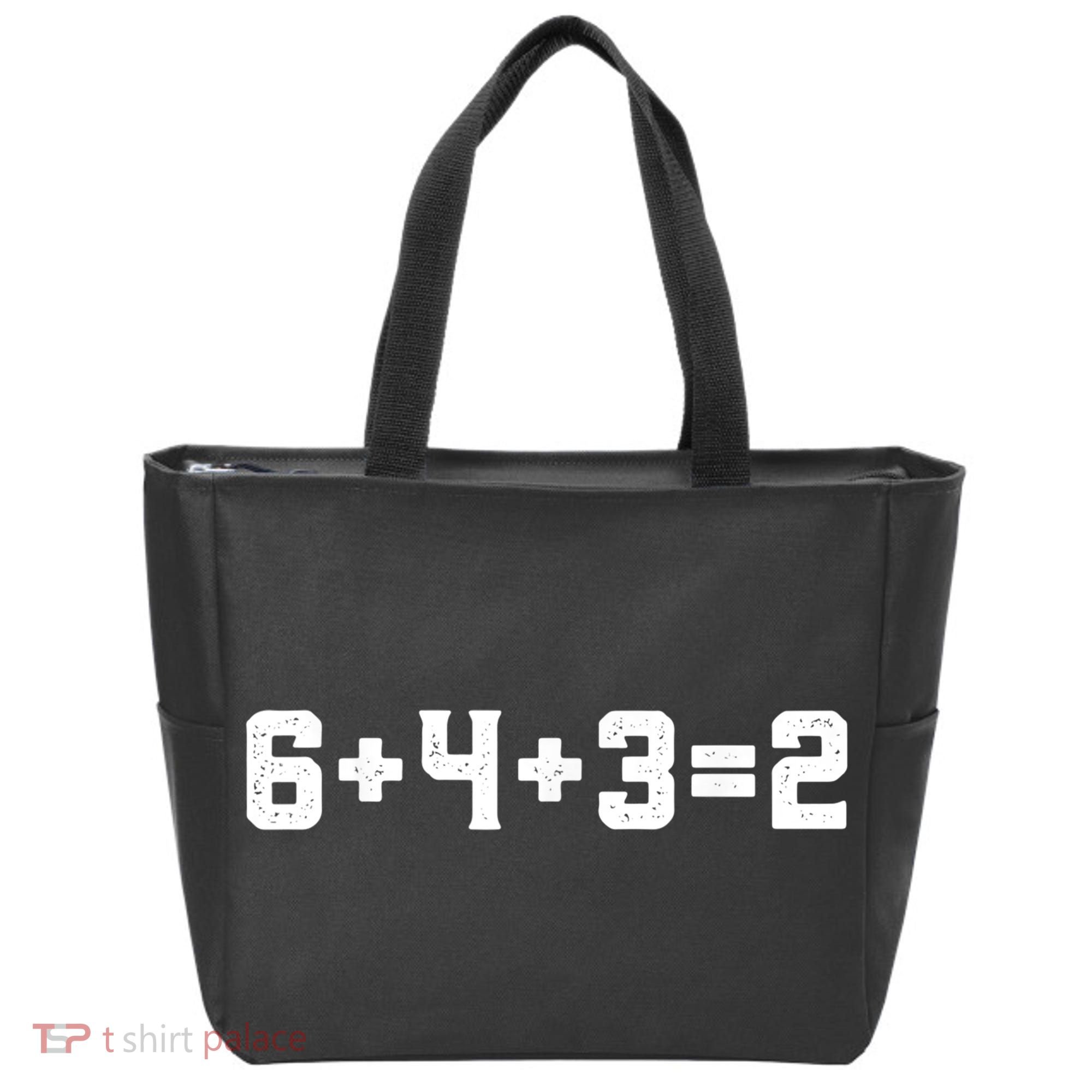 6432 Baseball Double Play Funny Baseball 6 4 3 2 Tote Bag