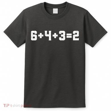 6432 Baseball Double Play Funny Baseball 6 4 3 2 T-Shirt