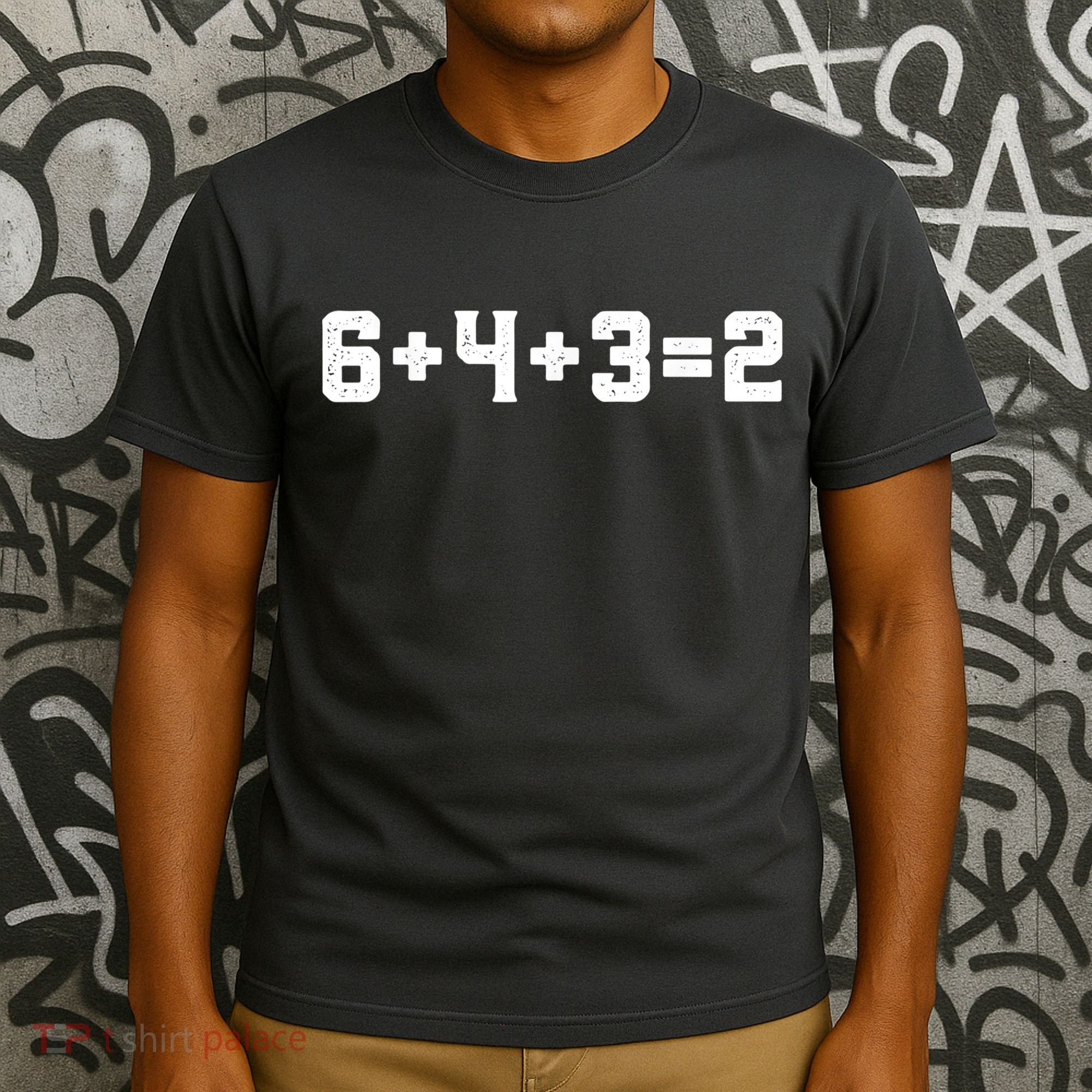 6432 Baseball Double Play Funny Baseball 6 4 3 2 T-Shirt