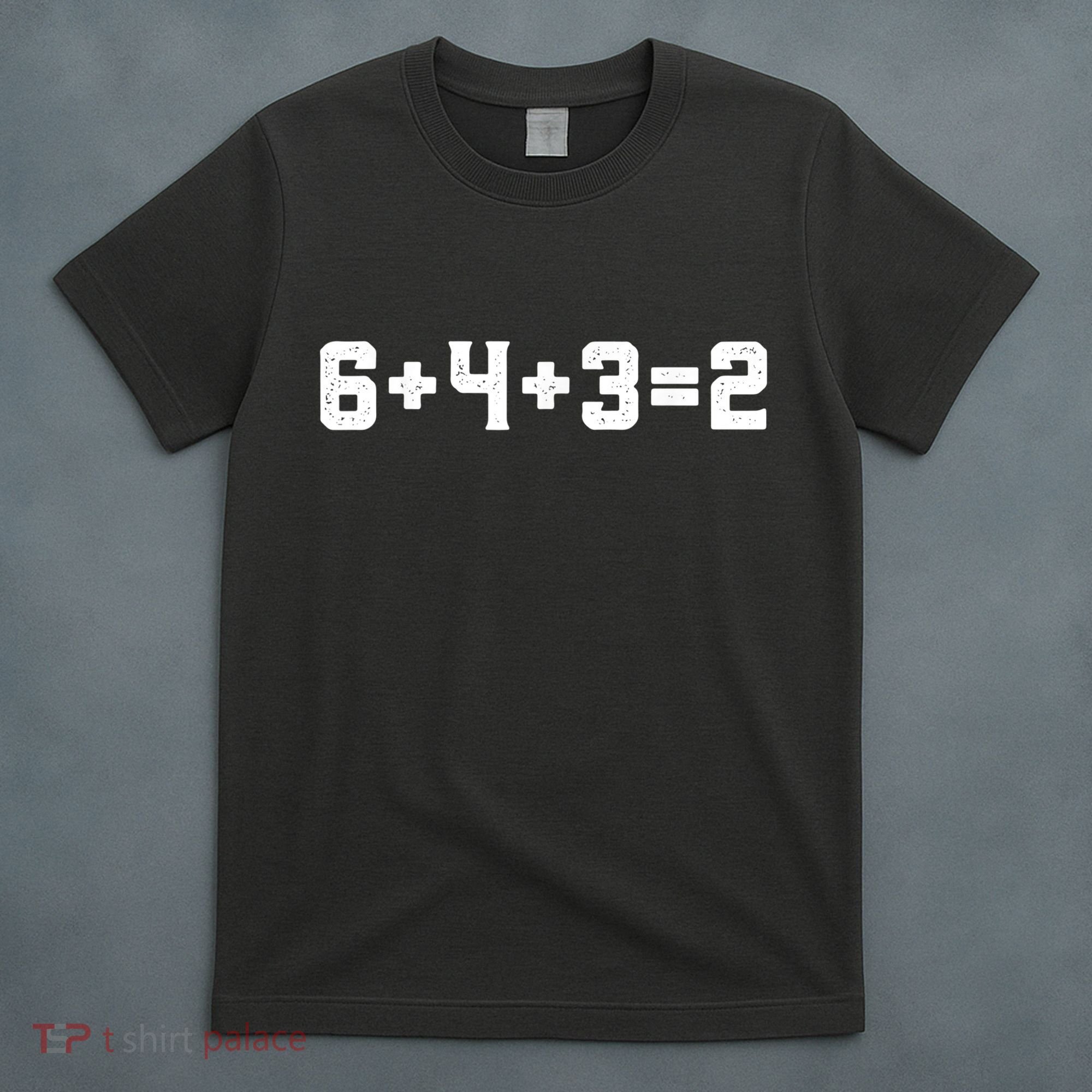 6432 Baseball Double Play Funny Baseball 6 4 3 2 T-Shirt