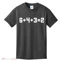 6432 Baseball Double Play Funny Baseball 6 4 3 2 Kids T-Shirt thumb 0