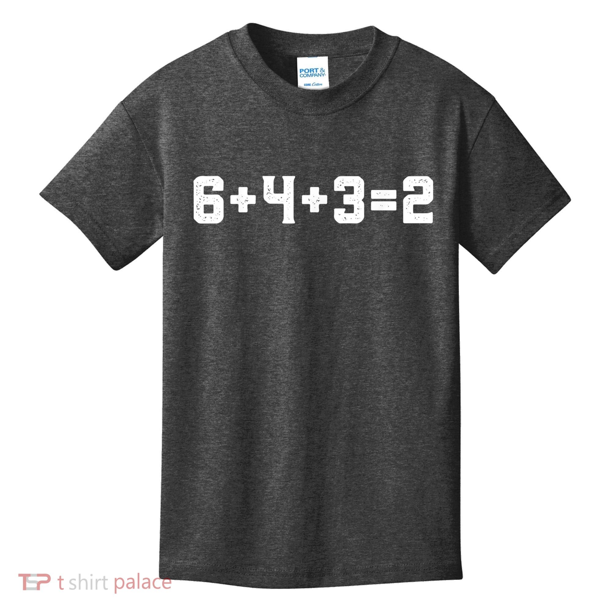 6432 Baseball Double Play Funny Baseball 6 4 3 2 Kids T-Shirt