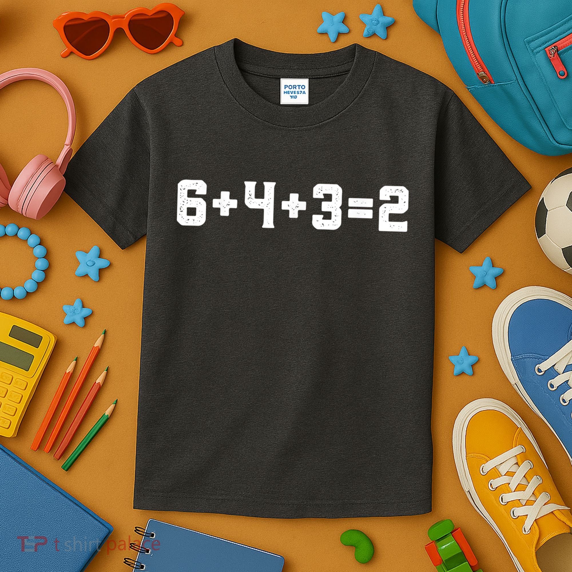 6432 Baseball Double Play Funny Baseball 6 4 3 2 Kids T-Shirt