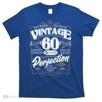 60th Birthday Est 1966 All Bark No Bite Vintage Birthday  T-Shirt thumb 0