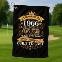 60th Birthday Extraordinary 1966 Limited Edition Living Legend Very Rare  Golf Towel thumb 1