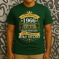 60th Birthday Extraordinary 1966 Limited Edition Living Legend Very Rare  T-Shirt thumb 3