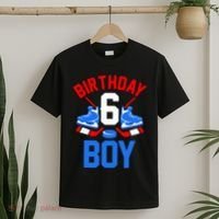 6th Birthday For Girl Boy 6 Yrs Old Ice Hockey Fan T-Shirt thumb 2