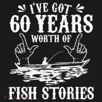 60th Birthday Fisherman  Funny Bass Fishing Gift Idea T-Shirt thumb 7