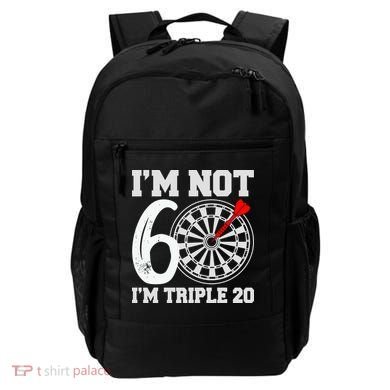 60th Birthday Funny Triple 20 Darts Backpack