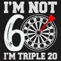 60th Birthday Funny Triple 20 Darts Backpack thumb 2