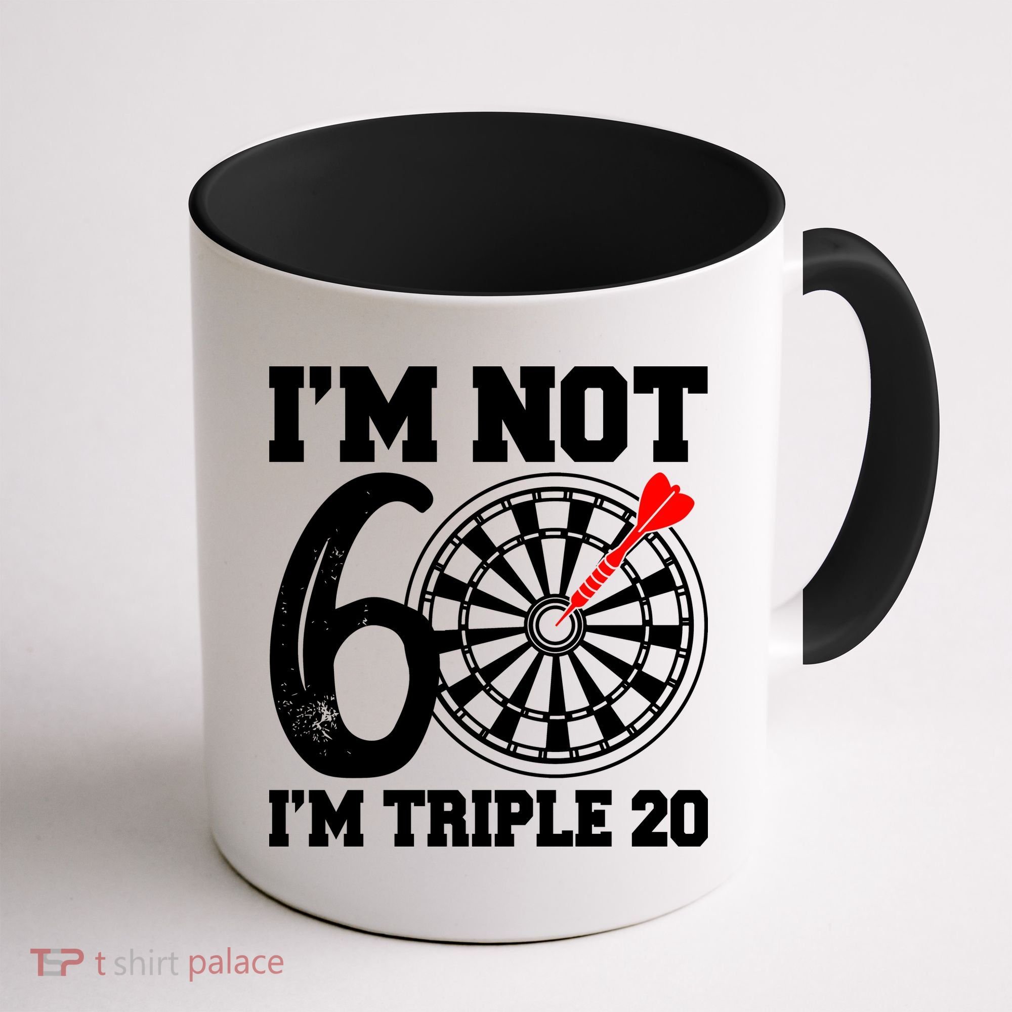60th Birthday Funny Triple 20 Darts Coffee Mug