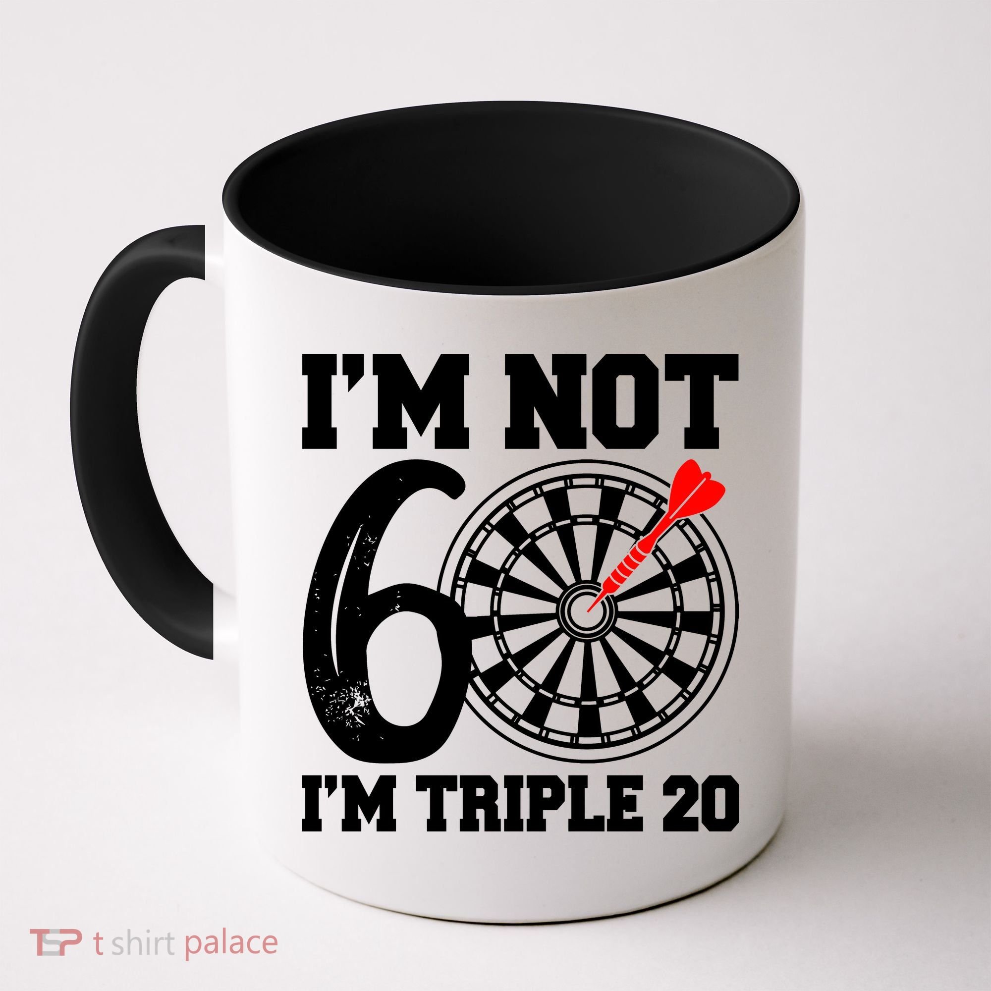 60th Birthday Funny Triple 20 Darts Coffee Mug