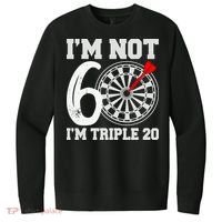 60th Birthday Funny Triple 20 Darts V.I.T. Fleece Crew Sweatshirt thumb 0