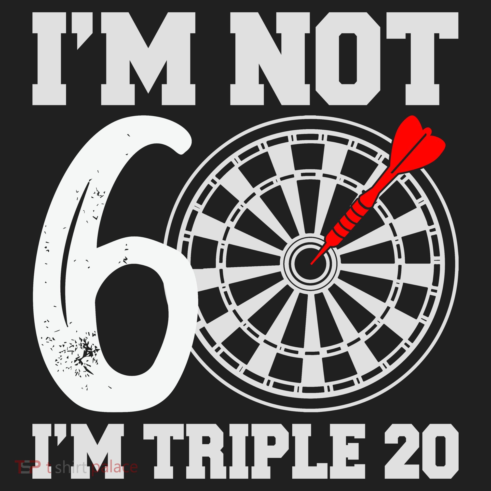 60th Birthday Funny Triple 20 Darts V.I.T. Fleece Crew Sweatshirt
