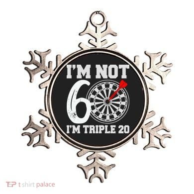 60th Birthday Funny Triple 20 Darts Ornament
