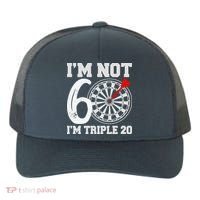 60th Birthday Funny Triple 20 Darts Yupoong Adult 5-Panel Trucker Hat thumb 0