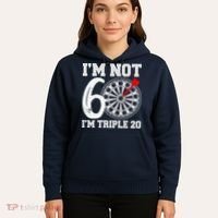 60th Birthday Funny Triple 20 Darts Hoodie thumb 5