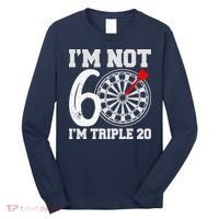 60th Birthday Funny Triple 20 Darts Long Sleeve Shirt thumb 0