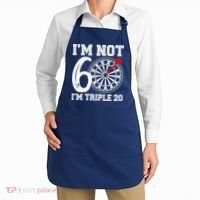 60th Birthday Funny Triple 20 Darts Apron thumb 2