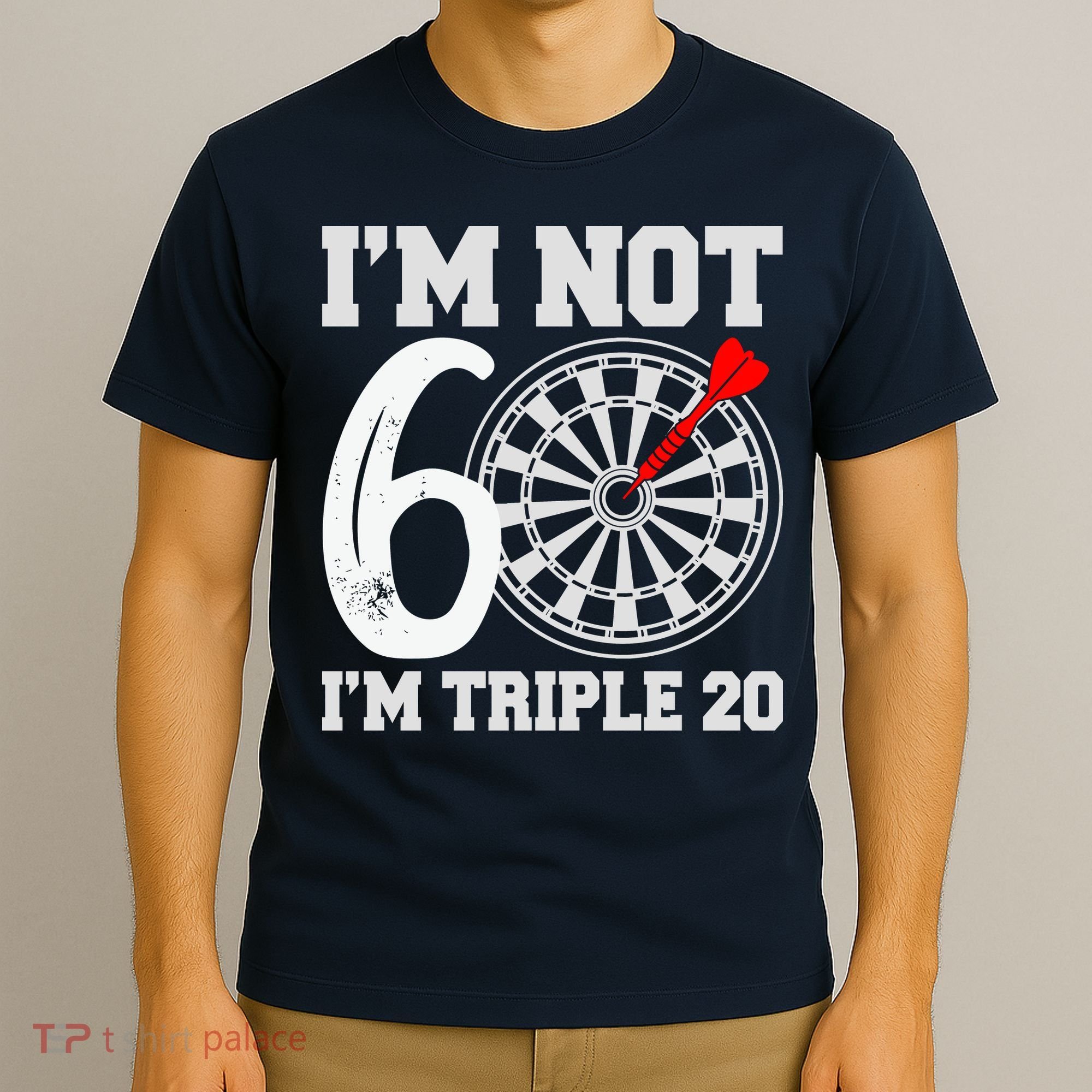 60th Birthday Funny Triple 20 Darts T-Shirt