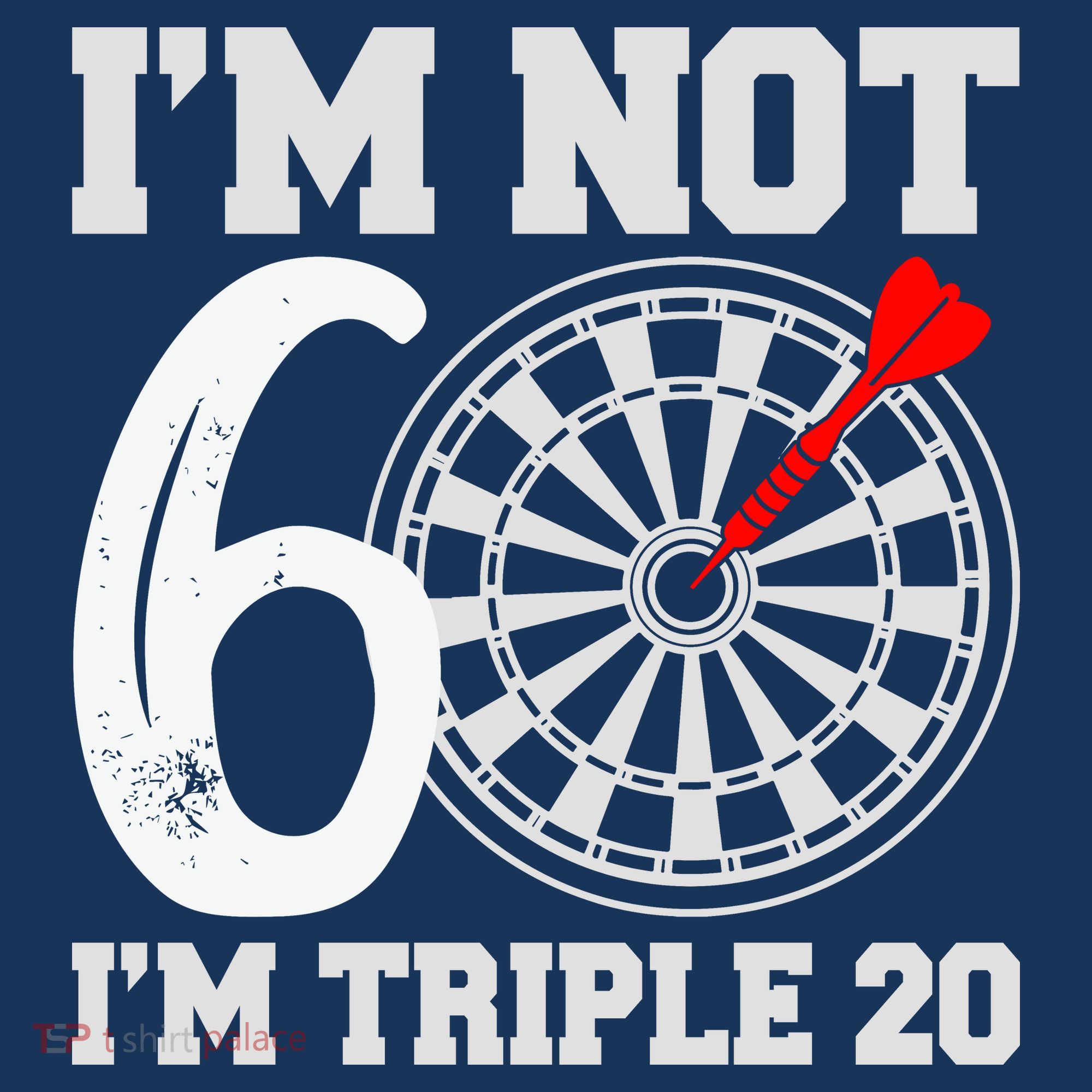 60th Birthday Funny Triple 20 Darts Women's Hoodie