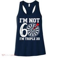 60th Birthday Funny Triple 20 Darts Women's Tank Top thumb 0