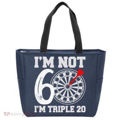 60th Birthday Funny Triple 20 Darts Tote Bag